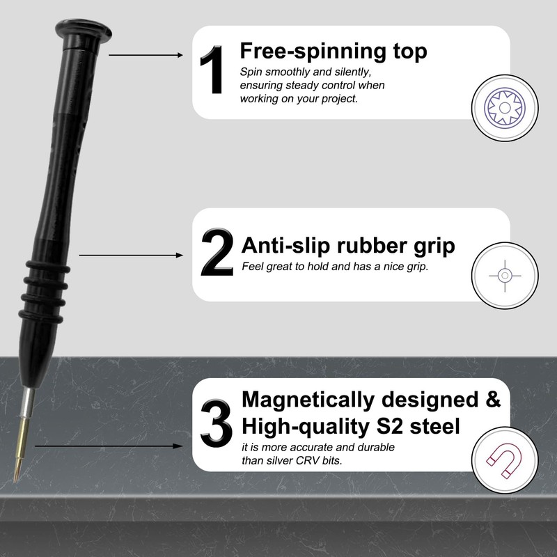 Torx Screwdriver T2, Mini Screwdriver Compatible with Toy Computer Phone