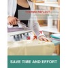 SUNKLOOF Extra Wide Ironing Board Cover and Pad,18X49 Reflective Silicone
