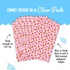 Strawberry Wrapping Paper - 6 Sheets Wrapping Paper - Pink