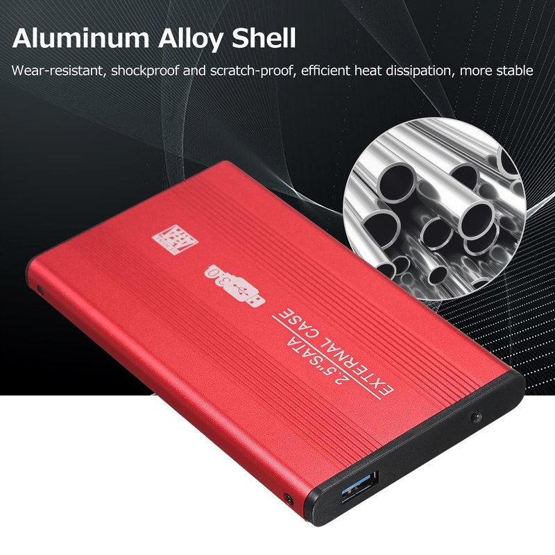 USB 3.0 HDD SSD SATA External Portable Superspeed Aluminum 2.5"