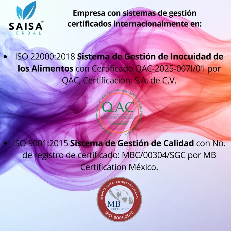 Citrato Magnesio Potasio 500 Cápsulas Suplemento Alimenticio Saisa Herbal Sabor