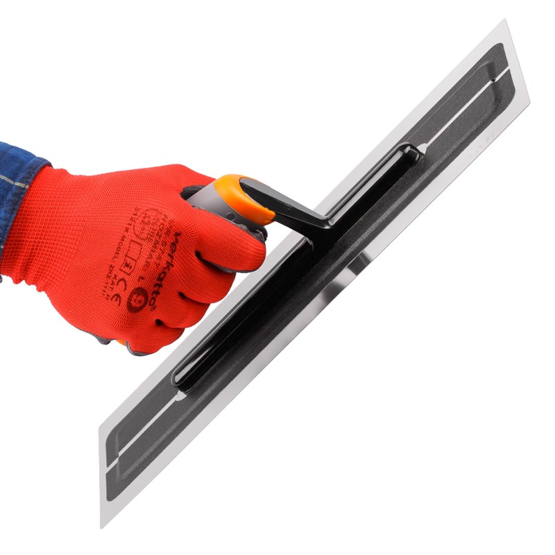 MIVOS Premium smoothing trowel made of high-quality stainless steel, 360