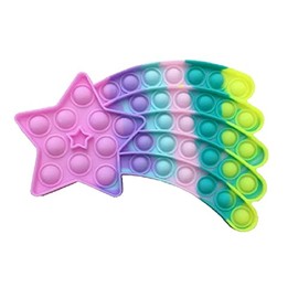 foolonli Bubble Toy Plopp Up Bubble Pop Plate Anti-Stress Plate Comet Glow-in-the-Dark Party Bag Anti-Stress Toy
