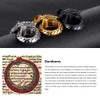 WULZST Ouroboros Eternal Circle Pendant Necklace for Men Retro Stainless