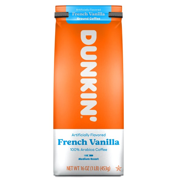 Dunkin' Donuts café molido de vainilla francesa – 453 g (16 oz.)