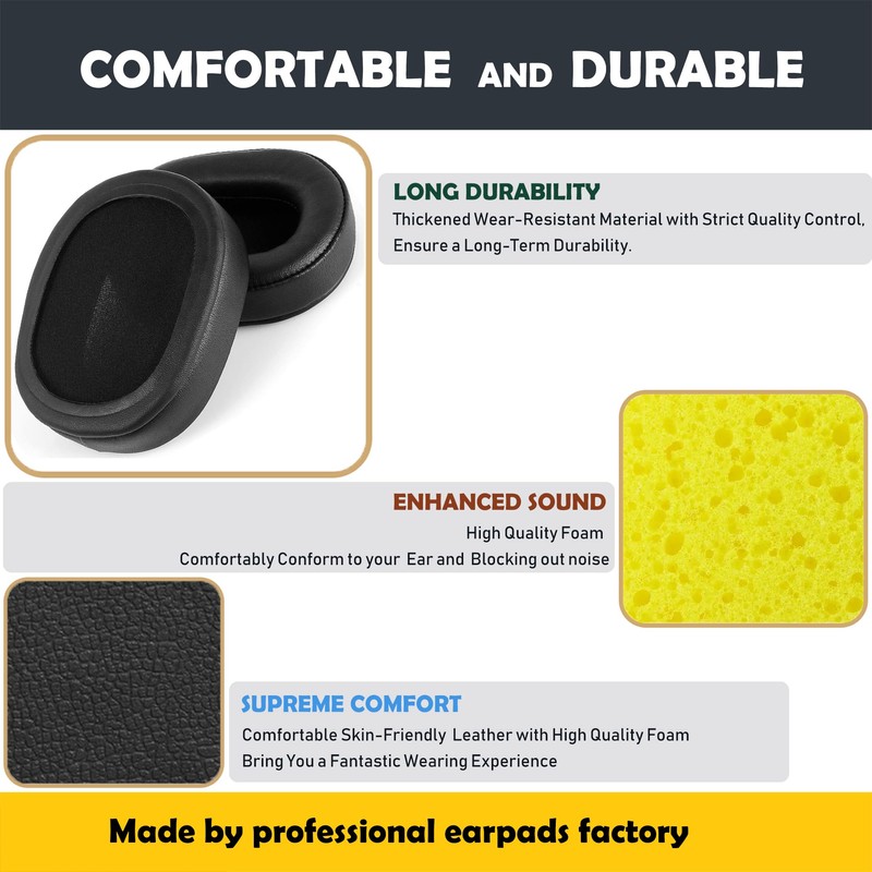 MDR-RF895RK Earpads Replacement for Sony MDR-RF895RK, MDR-RF995RK, WH-RF400 Headphones Ear