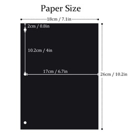 AIOR Photo Album, Black Pages, Suitable for Plain Linen Album, Pack of 30