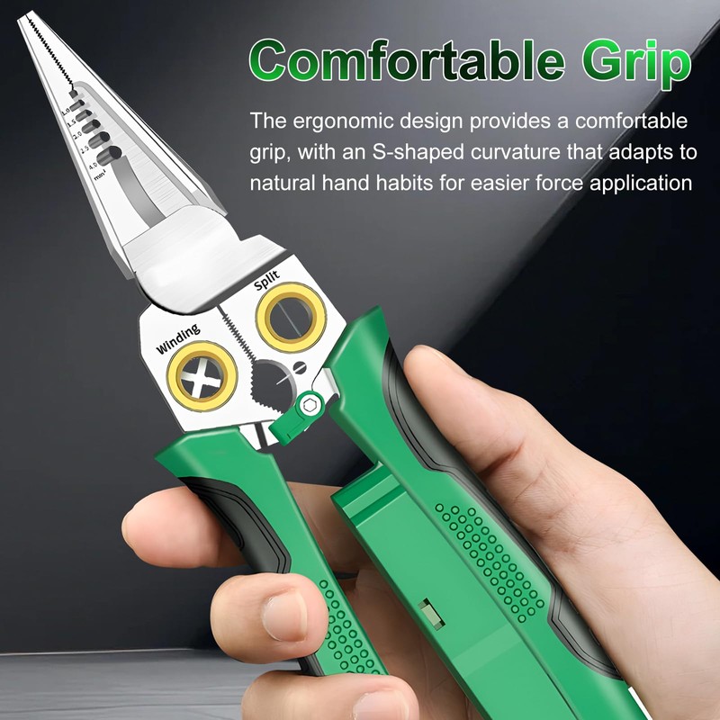 8 in 1 Wire Stripper with Voltage Tester, Multi-function Cutting