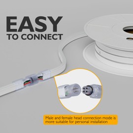 HRGXYUN 32.8ft RGB LED Neon Rope Light,IP65 Waterproof Dimmable LED Neon Strip,16 Colors Flexible Neon Rope Lights with Remote Control,Suitable for Supermarket,Building,Celebration,ETL Listed,110-130v