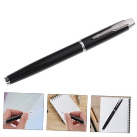 Operitacx 1 Set Pen Sign Stationery Set Stationery Set Pen Box for Pin Box Black Pen Stainless Steel Tea Cup Storage Tin Ballpoint Pen Student Pencil Case Metal