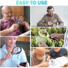 Handheld LED Magnifying Glass with Dual Lenses for Reading, Coins