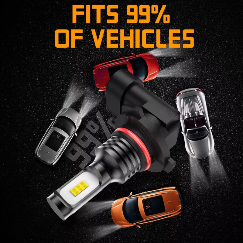 AUIMSOCO 9005+9006 Combo LED Headlight High&Low Beam 6500K Super Bright