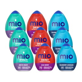 Mio Variety Pack - 3 Artic Grape, 3 Acai Berry Storm, 3 Blueberry Lemonade, 9 CT (Variety Pack)