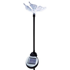 Solar Wholesale Black Pole Solar Garden Decor Stake Light (Butterfly)