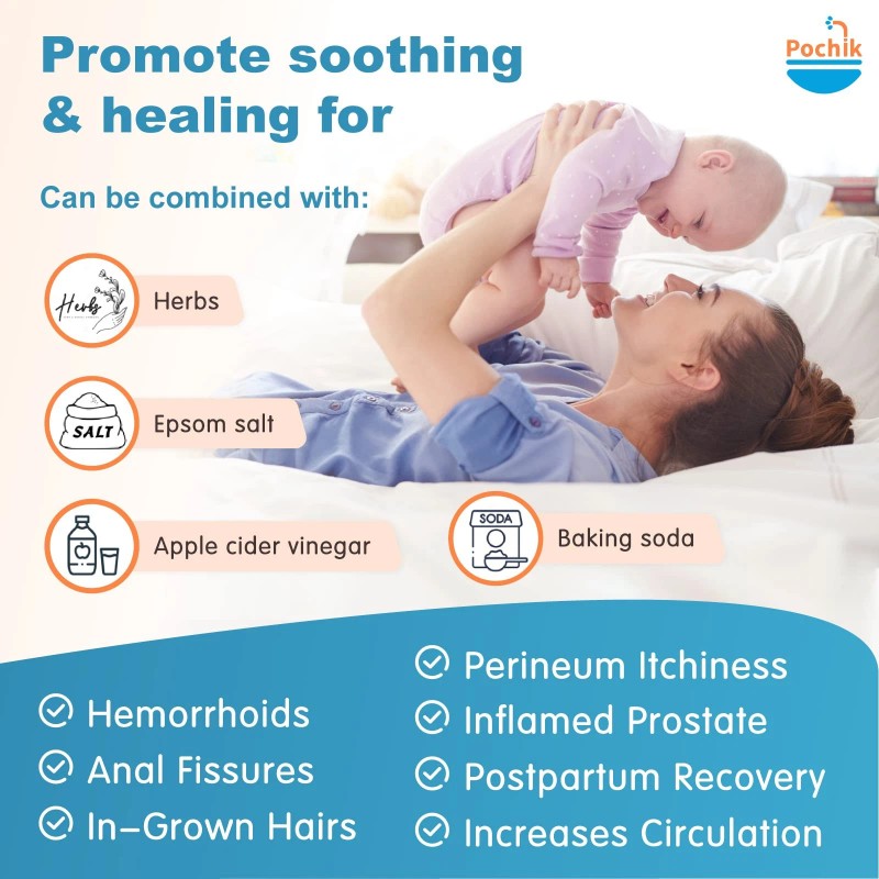 Sitz Bath, Sitz Bath for Toilet Seat, Postpartum Care, Hemorrhoids