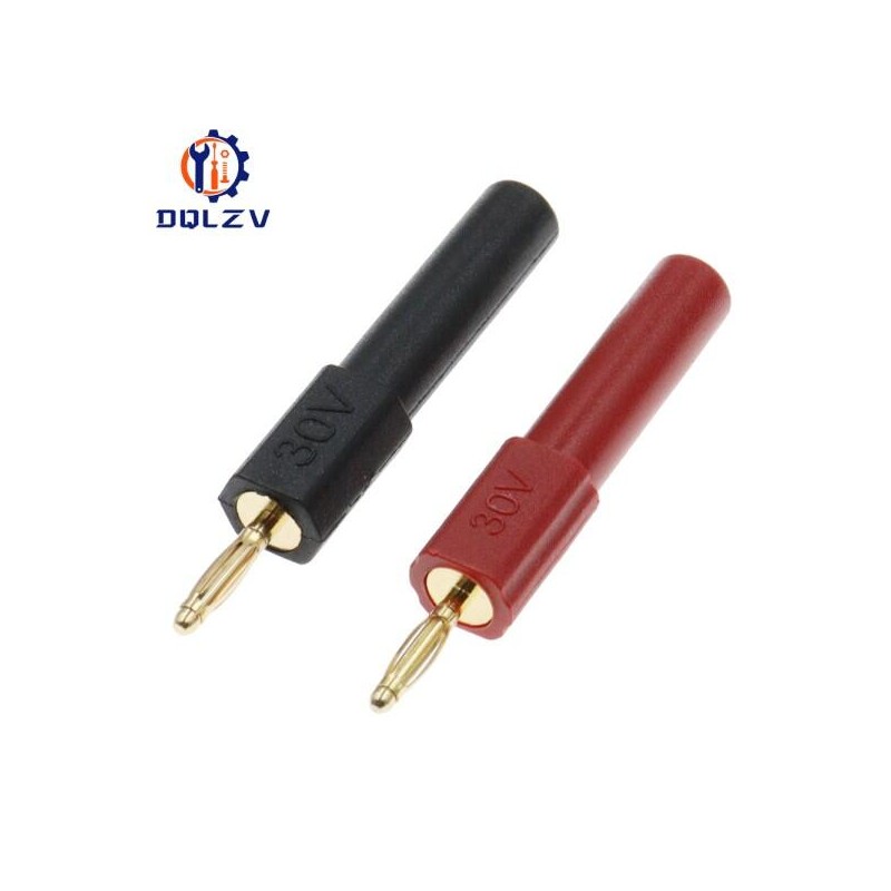 금도금 2MM 소형 남성 바나나 플러그 - 4MM 여성 잭