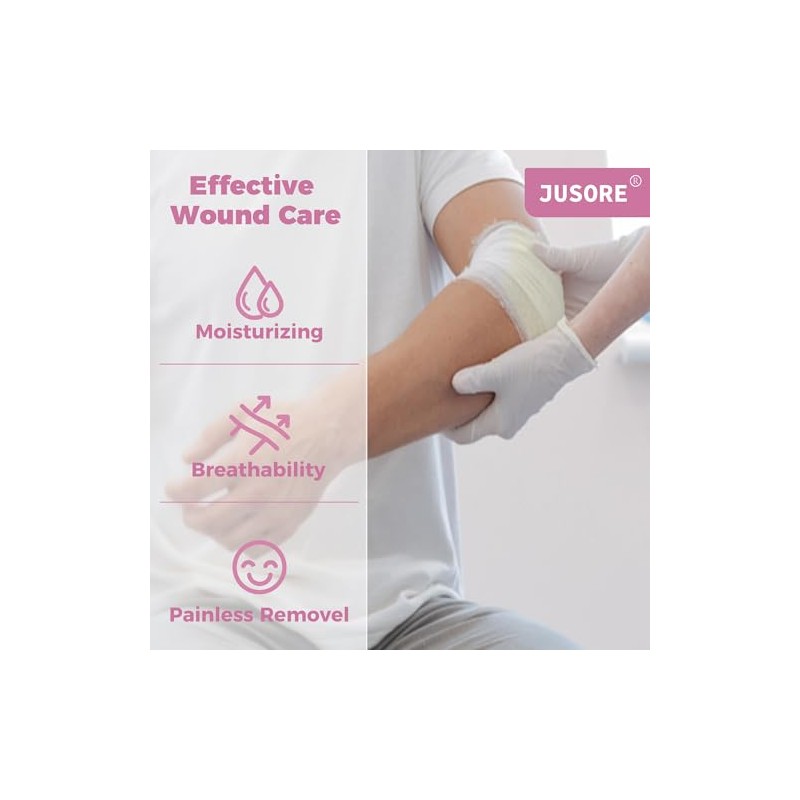 Jusore Apósito Petrolato Xeroform Gasa Fsa Hsa Gasas Antiadherentes Parche
