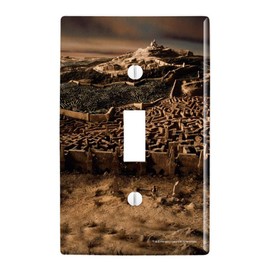 GRAPHICS & MORE Labyrinth Hedge Maze Goblin City Plastic Wall Decor Toggle Light Switch Plate Cover