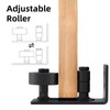 HOME MASTER HARDWARE Barn Door Floor Guide Black, 8 in