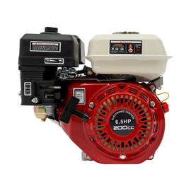 LIAPDG 200CC 6.5Hp 4 Stroke Gas Engine, Pull Start Petrol Engine Replaces Compatible for Honda Gx160 Air Cooled Single Cylinder General Gas Engine for Pumping Cleaning Spraying Machines