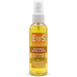Repelente Natural de Insectos, Moscos, Mosquitos EyS Skincare Extrem | Protección por 6 Horas | Sin DEET, Biodegradable y Vegano | Ideal para Selva, Playa y Bosque | Con Citronela y Aloe Vera | Para Niños y Adultos