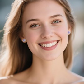 Angle Wing Earrings Sterling Silver Light Purple June Birthstone Stud Jewelry Birthday Gifts for Women Wife Friends Daughter