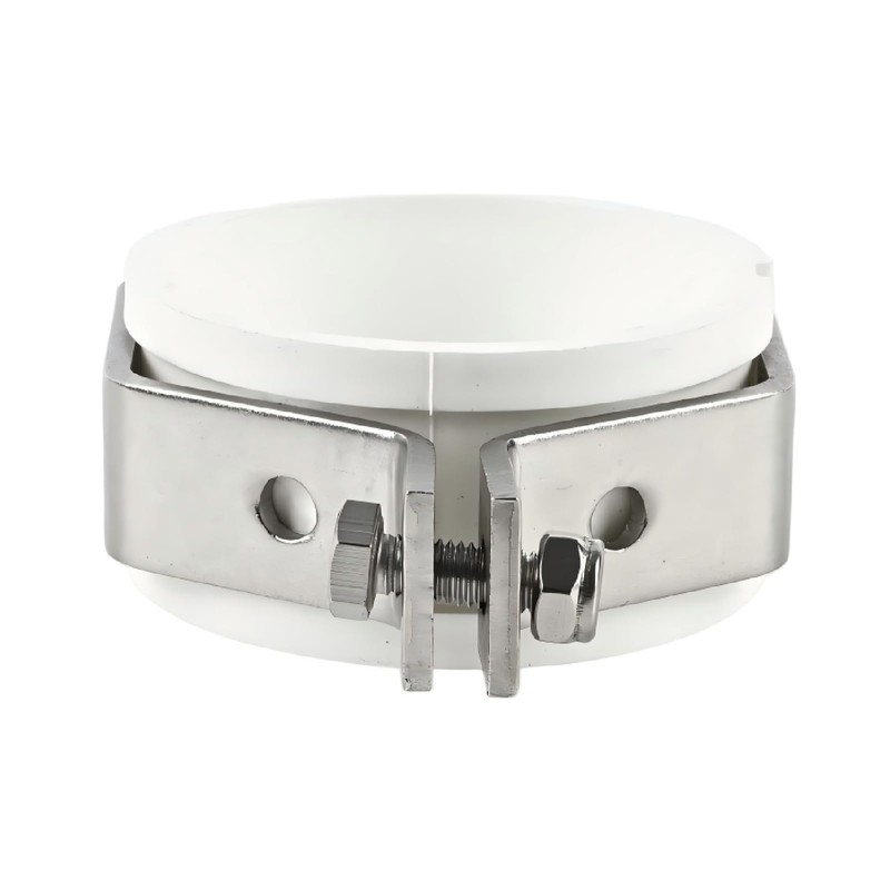 QiiMii 3" Hexagon Tube Hanger Stainless Steel SS304 with Cushion,Adjustable