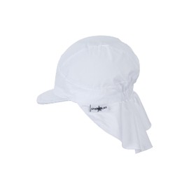 Sterntaler Unisex Children's Peaked Cap with Neck Protection, No Ties, Children's Hat, White
