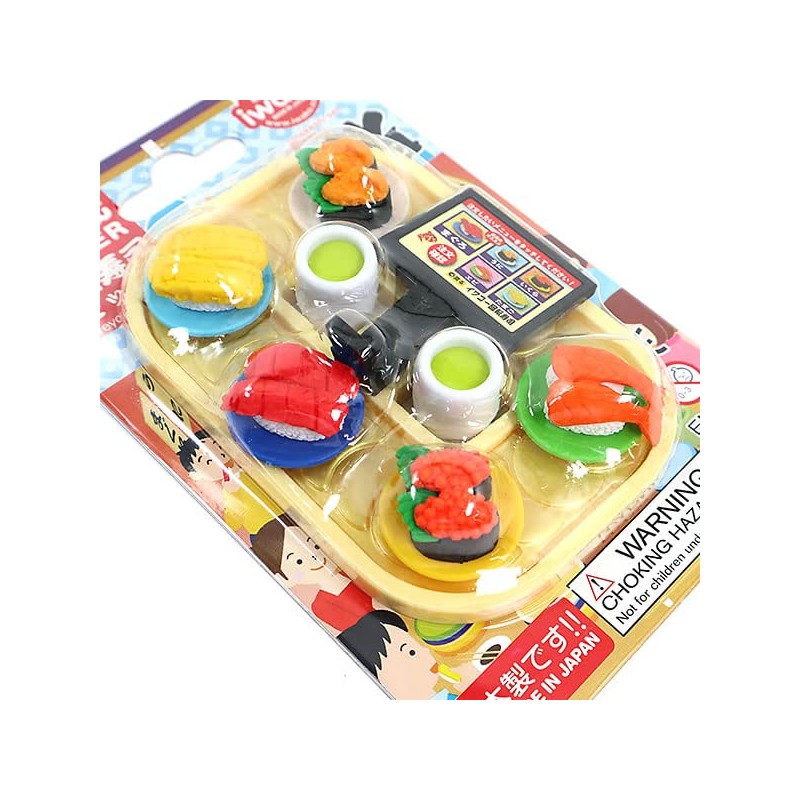iwako- Funny Eraser Rotation Sushi Set 1er – bri040 Blister