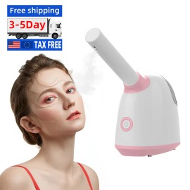 Eu Us  Best Facial Steamer Portable Hot and Cold Steamer Facial Small Spa Facial Hot Steamercolor: White, plugs type: US, Voltage (V): 110-120 V