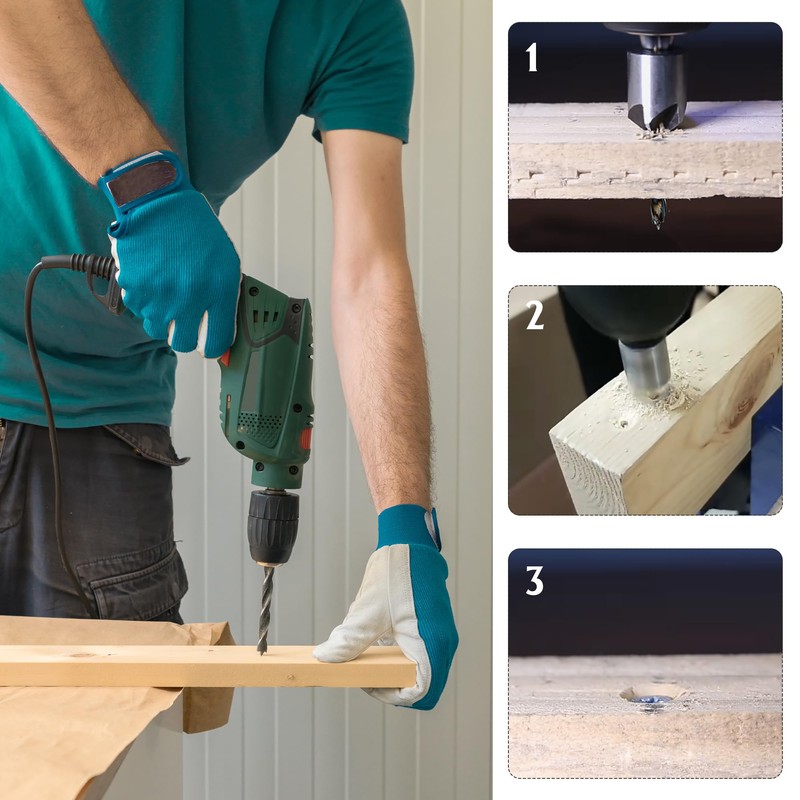 Countersink Drill Bit with Countersink 8 Pieces Countersink Drilling Bit