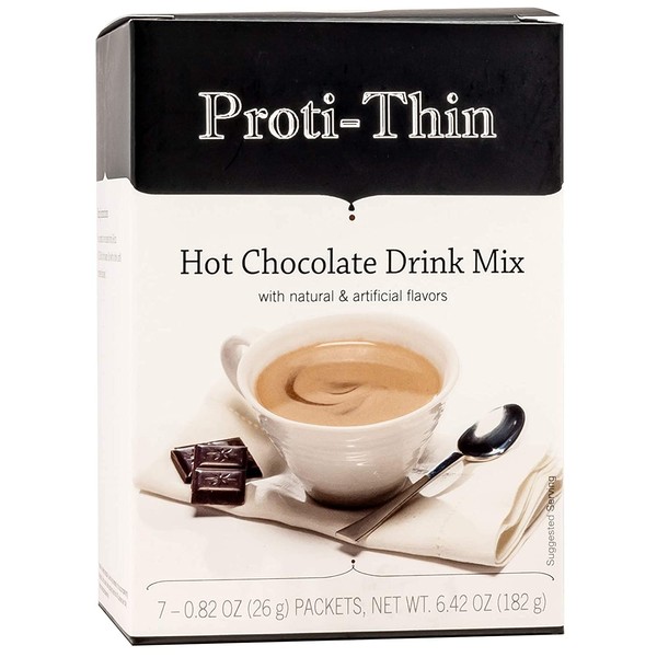 Proti-Thin - Protein Diet Hot Drink - 15g Protein - Low Calorie - Low Carb - Hot Chocolate (7/Box)