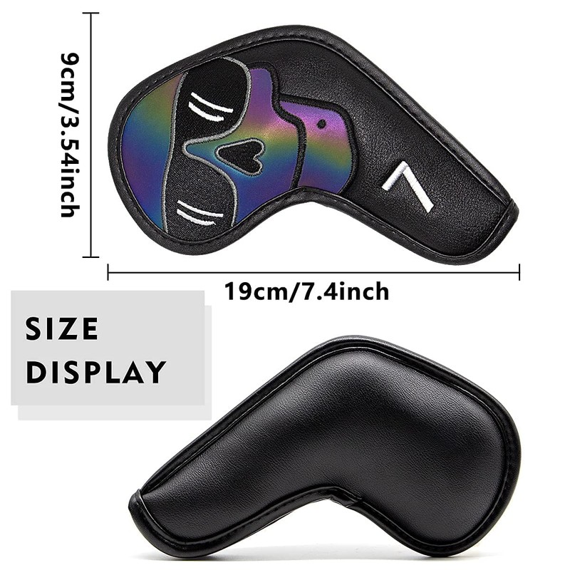 Large Skeleton Golf Club Covers, Iron Covers 10pcs/ Set (#2)