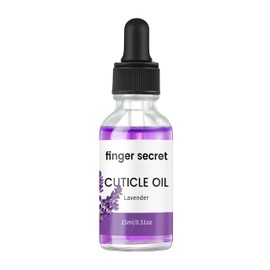 finger secret Cuticle Oil,15ml Cuticle Oil Lavender Aroma,Nail Cuticle Oil for Moisturizes&Strength Nails,Natural Cuticle Oil for Nails with Vitamin E,Professional Manicure & Pedicure Accessory