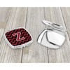 Caroline's Treasures Letter Z Chevron Garnet and Black Compact Travel