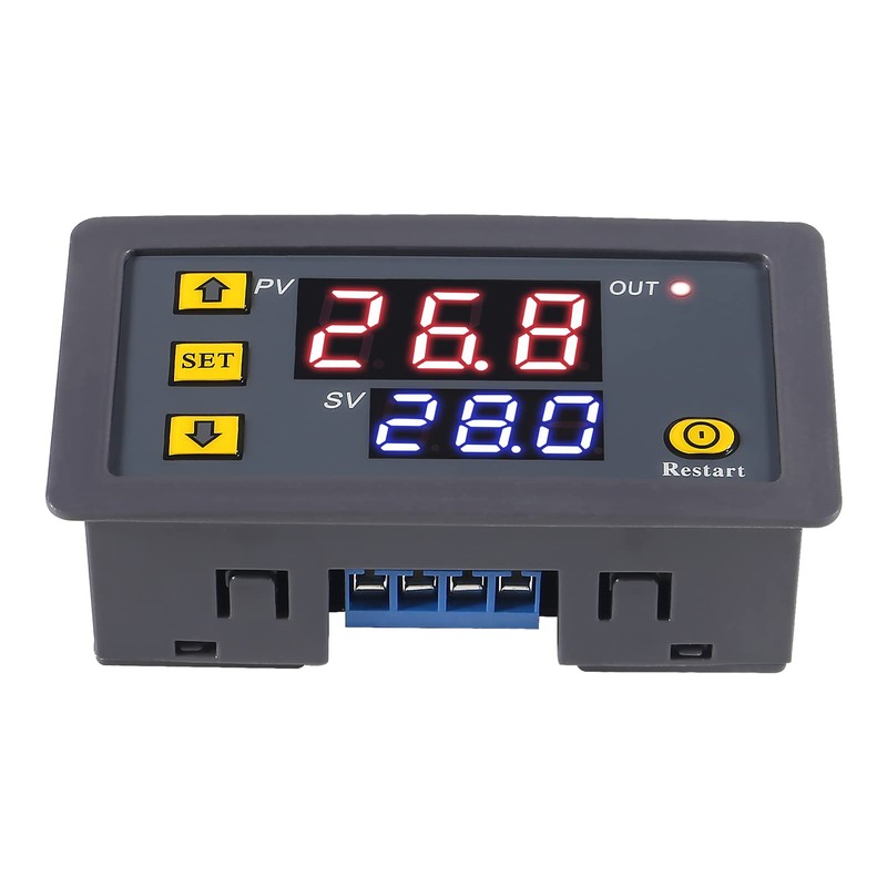 AITIAO 2Pcs Timer Delay Relay DC 12V 20A Programmable Digital