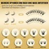 QUEWEL Cluster Lashes, Pack of 320 Individual Eyelash Extensions, 0.07C