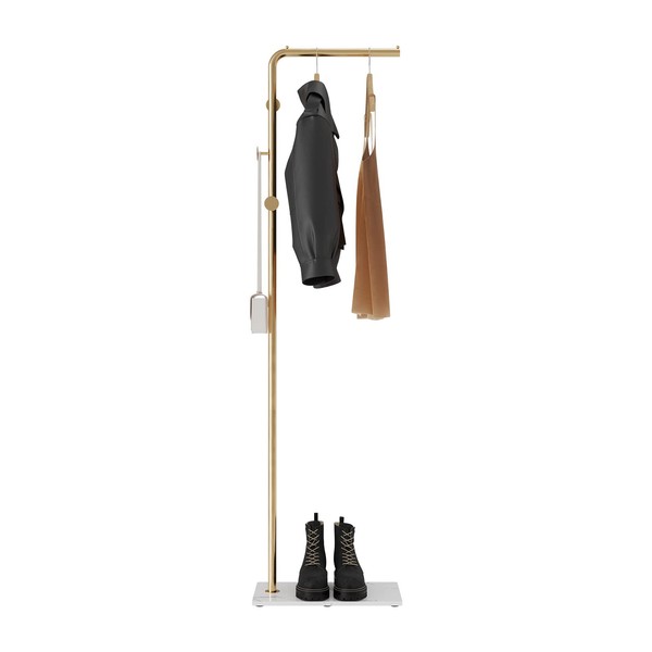 RRG Metal Coat Rack Freestanding, 67”Coat Hanger Stand with 3
