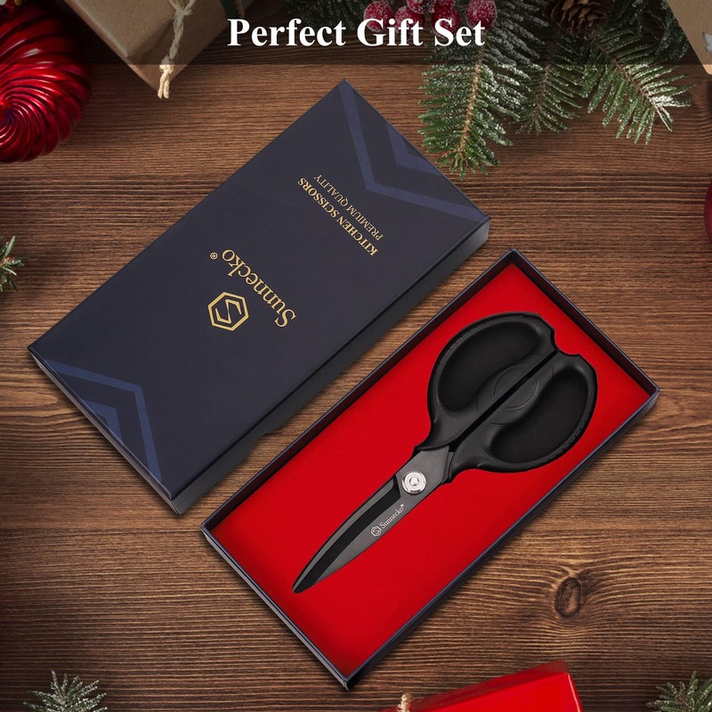 Sunnecko Kitchen Scissors, Cooking Scissors, Kitchen Shears, Detachable, Dishwasher Safe,