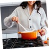 BIUDECO 1pc Stainless Steel Filter Spoon Oil Strainer for Kitchen