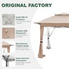Beige Gazebo Replacement Cover Compatible with SUNJOY 11x11 Pop Up