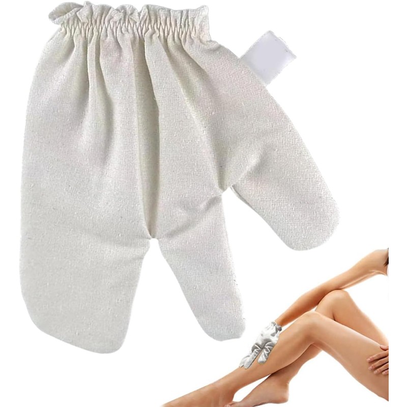 Guantes de Seda Cruda Garshana para Masaje Ayurvédico y Exfoliación