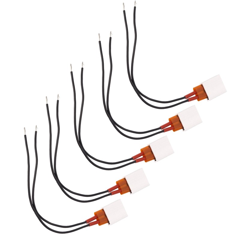 5Pcs PTC Heater Plate Ceramic Thermostatic Aluminum PTC Heating Element