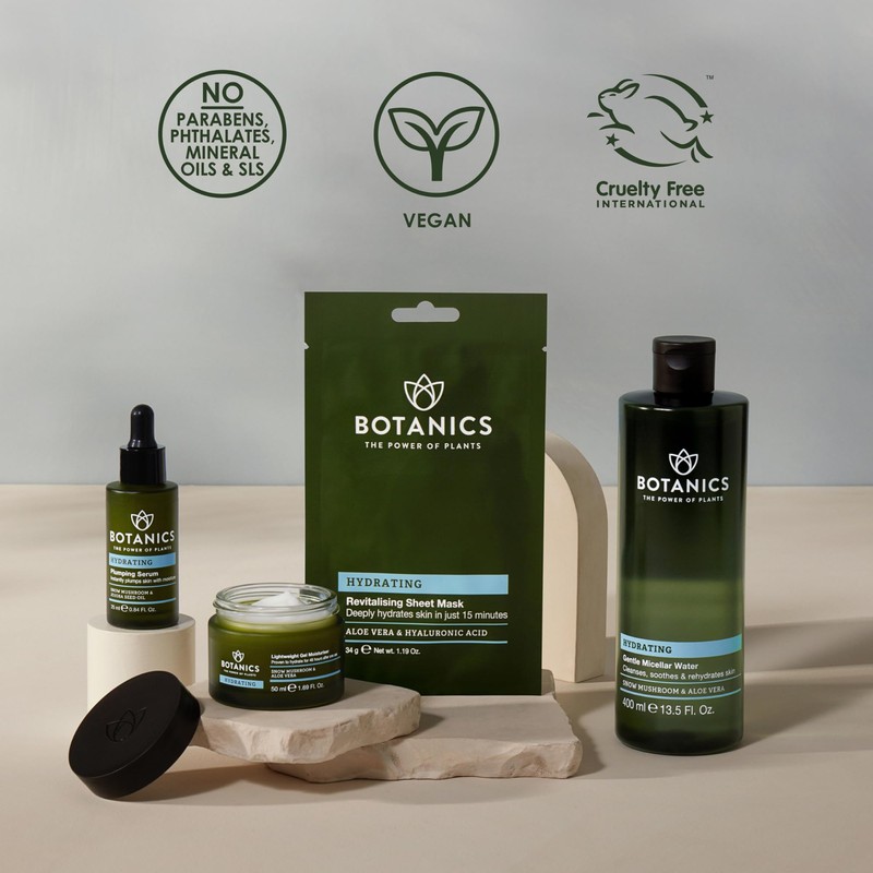 Botanics Hydrating Serum - Skin Plumping Serum for Face &