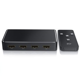 CSL - HDMI Switch 4K 60Hz with Remote Control - 3 in 1 Out - 3 Port Ultra HD Switch - Automatic Switching - Ultra HD 4096 x 2160 - 36-Bit Deep Colour - HDCP
