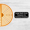 Leniar Technical Drawing Template - Circle Template for Precise Technical