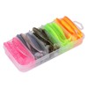 Set of 50 Soft Plastic Lures with Storage Box 7CM