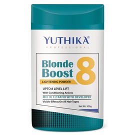 Yuthika Professional Blonder Bleach Powder – Hair Lightener & Color Lifter for Dark Hair, Lifts Up to 8 Levels | Hair Bleaching Powder for Blonde Radiance & Lightening – 17.6 Oz