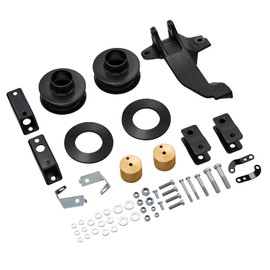 BDFHYK F250 2.5 inch Leveling Kit with Track Bar Relocation Bracket Compatible with Ford F250/F350/F450 Super/Heavy Duty 4WD Trucks 2011-2023, 66-2726 Suspensions Struts Spacer