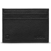 Yoshi Black Leather Highland Cow Card Holder, RFID Protection, Slim
